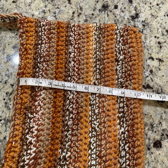 Crossbody Bag, Brown/Orange Multicolor, handmade, crochet - Picture 14 of 16